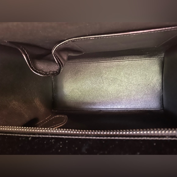 Celine Micro Luggage Handbag in Drummed Calfskin - Picture 9 of 10